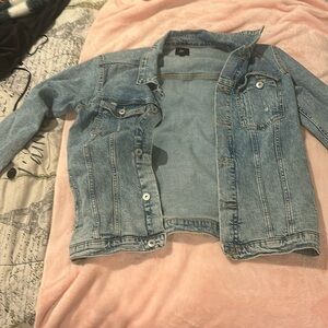 Oversized jean jacket